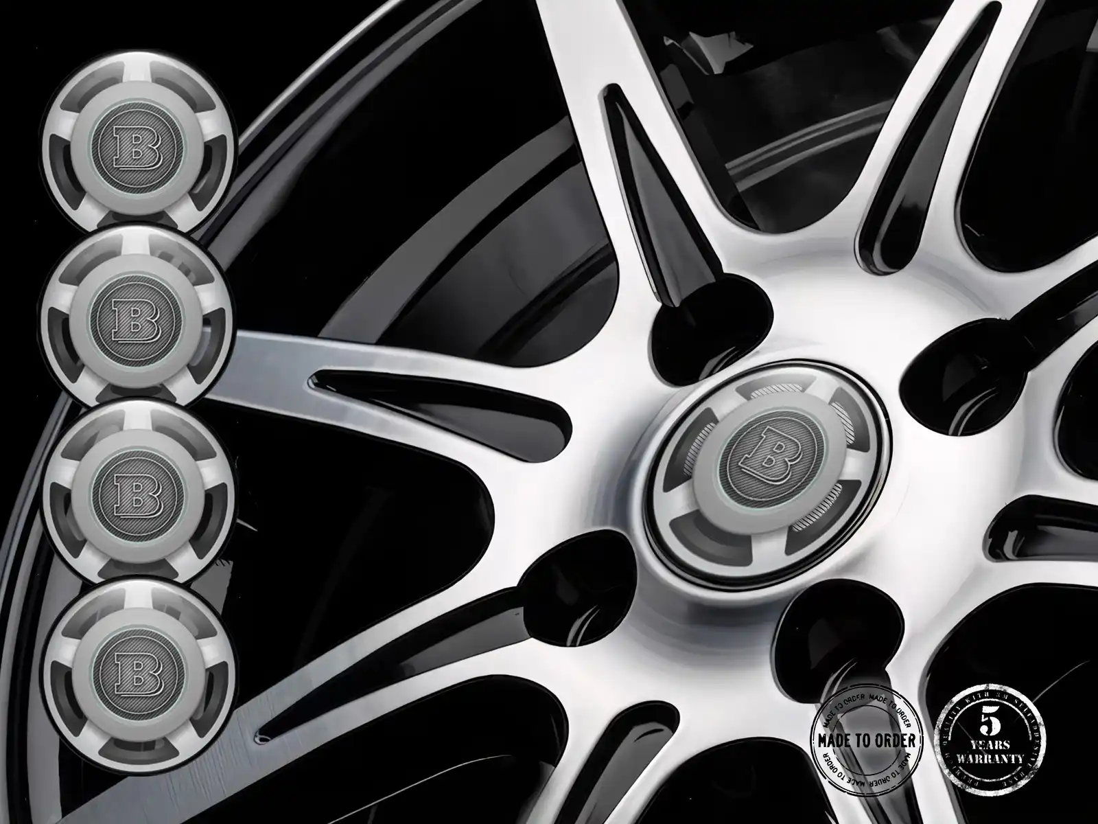Brabus Logo Emblème Bombé Impulsion Momentum Plasma